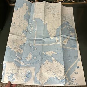 Vintage 1987 World Map